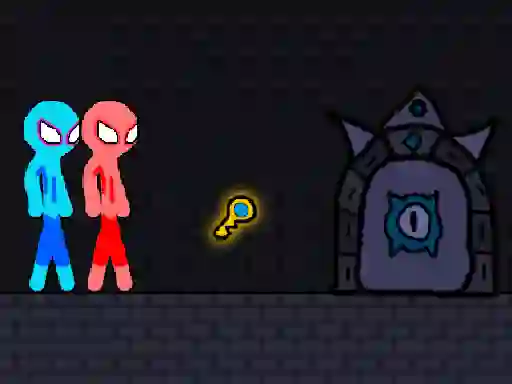 שפּיל Red and Blue Stickman Rope אָנליין