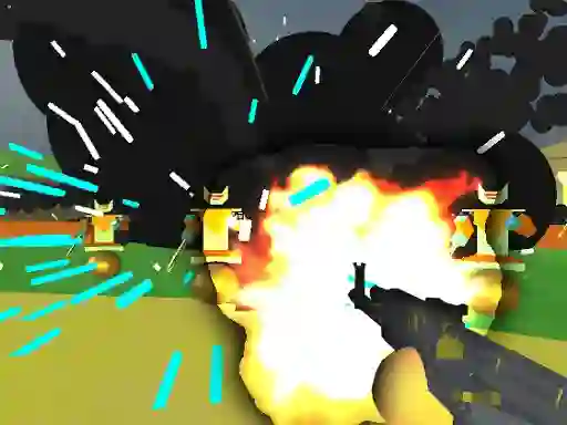 שפּיל Robot Base Shootout 3D אָנליין