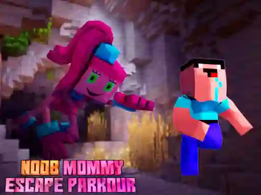 שפּיל Noob Mommy Escape Parkour אָנליין