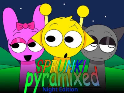 שפּיל Sprunki Pyramixed: ןַאשידַא טכַאנ  אָנליין