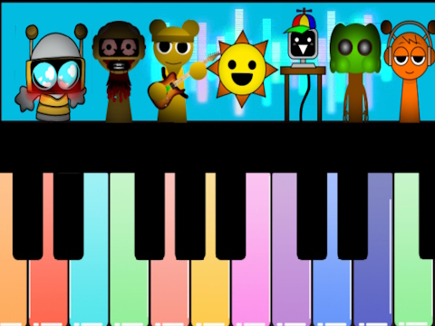 שפּיל Sprunki piano Explorer  אָנליין
