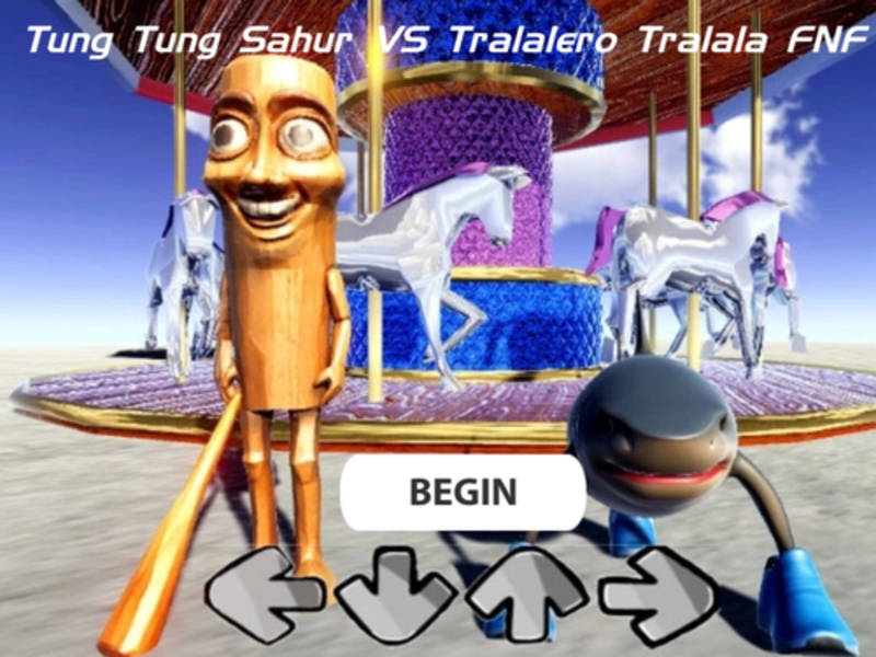 שפּיל Tung Tung Sahur vs Tralalero tralala fnf אָנליין
